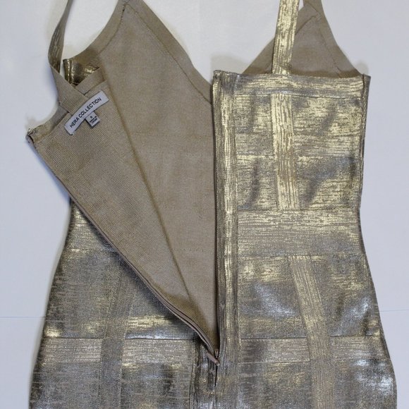 Hera Gold Mini Dress - Picture 5 of 7